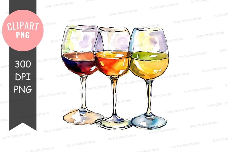 Wine Glasses Clipart Image 21