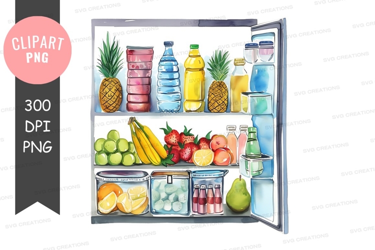 Fully stocked refrigerator