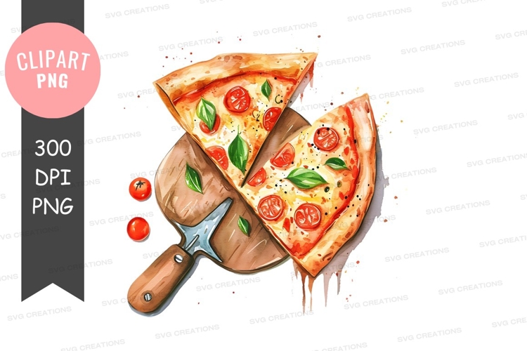 Delicious margherita pizza slices