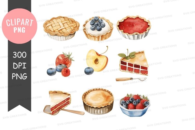 Delicious desserts clipart png