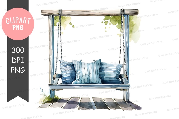 Peaceful porch swing