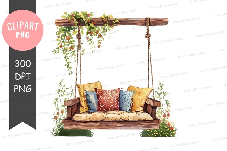 Cozy outdoor swing