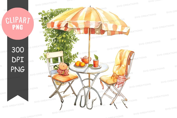 Cozy outdoor café setting