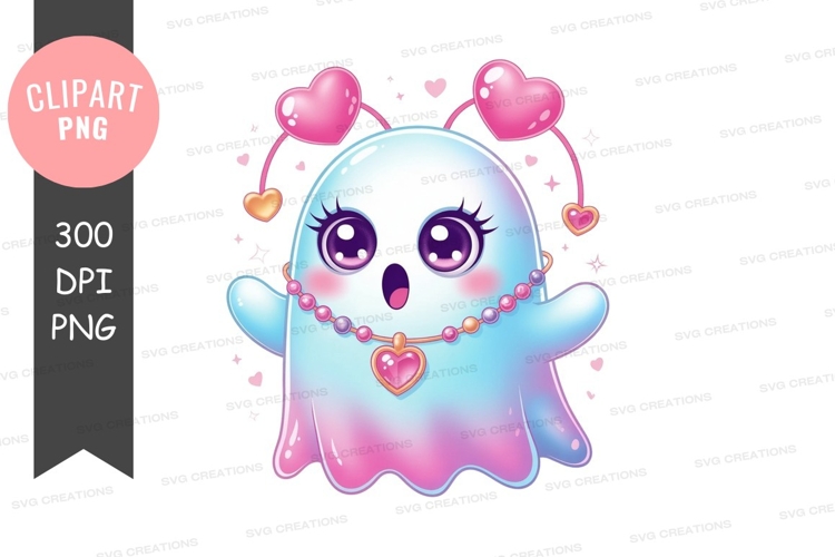 Cute ghost girl clipart png