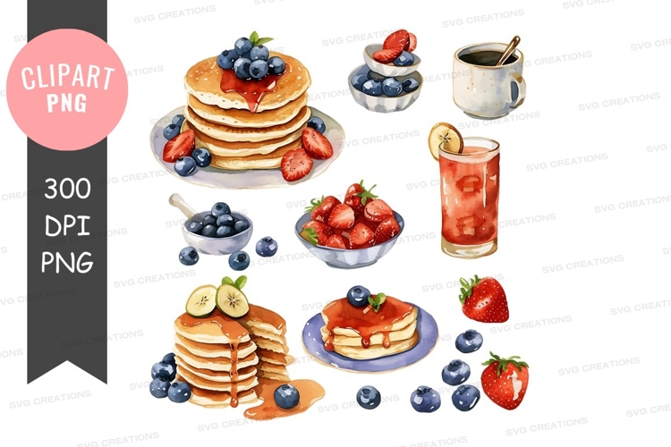 Pancakes Clipart Image 3