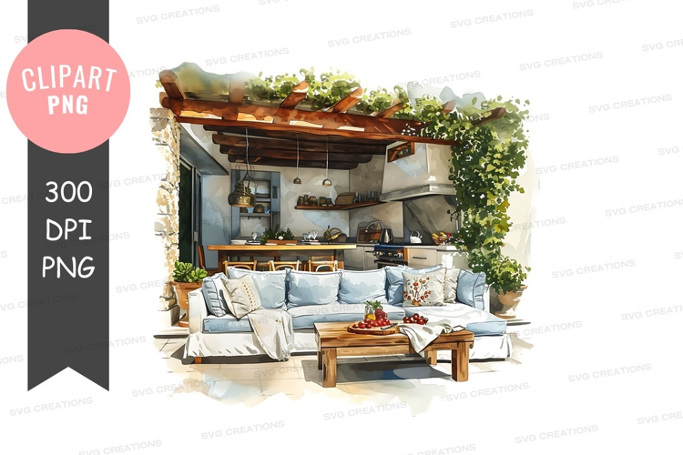 Cozy outdoor living space