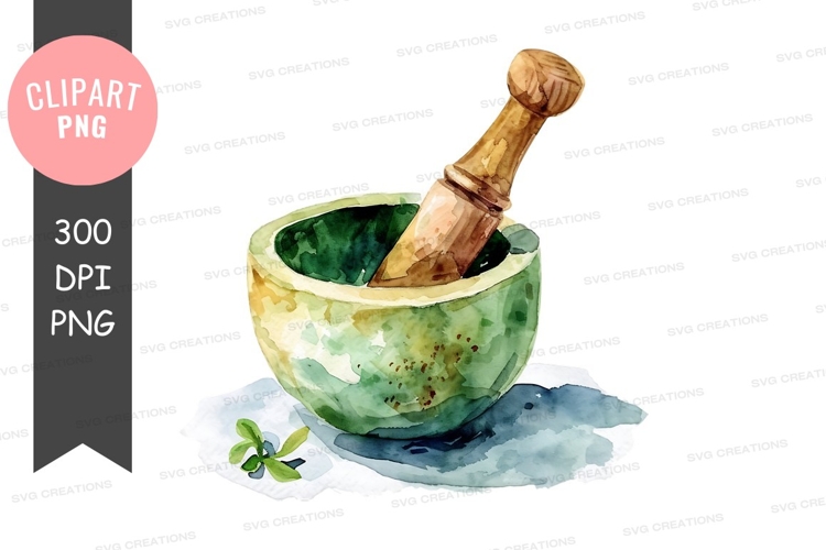 Herbal mortar and pestle
