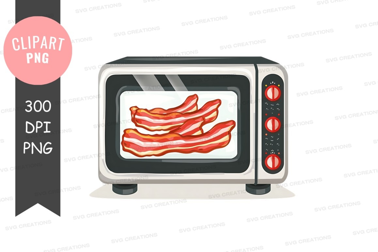 Microwave with bacon