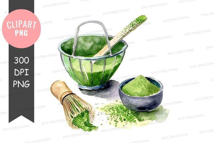 Preparation of matcha tea