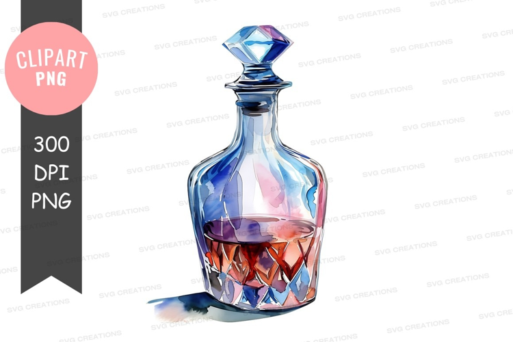 Elegant decanter with diamond stopper