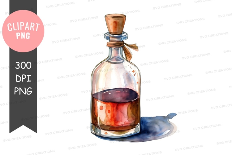 Liquor Bottle Clipart Image 6