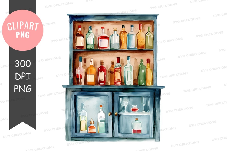 Home bar cabinet