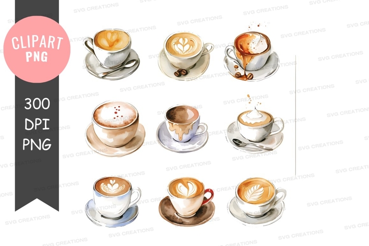 Latte Clipart Image 21