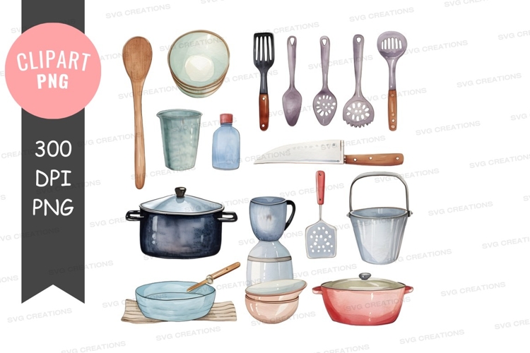 Kitchen Utensils Clipart Image 16