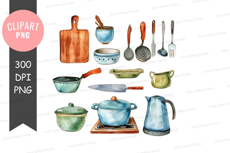 Kitchen Utensils Clipart Image 10