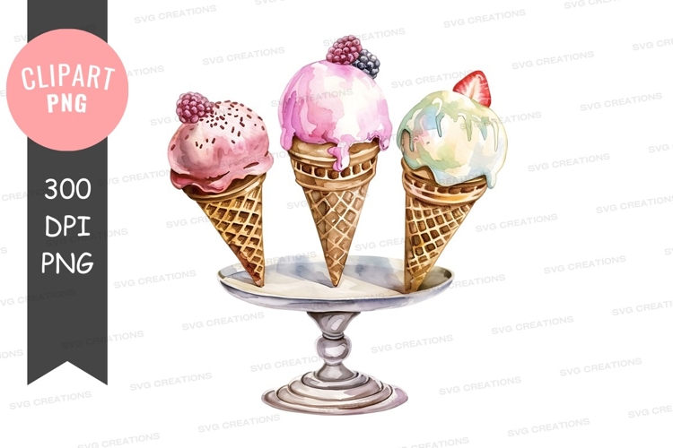 Delightful ice cream cones
