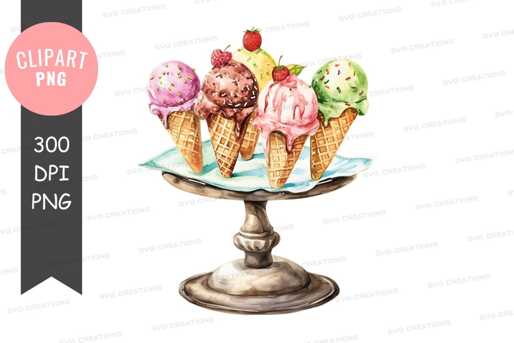 Delightful ice cream cones