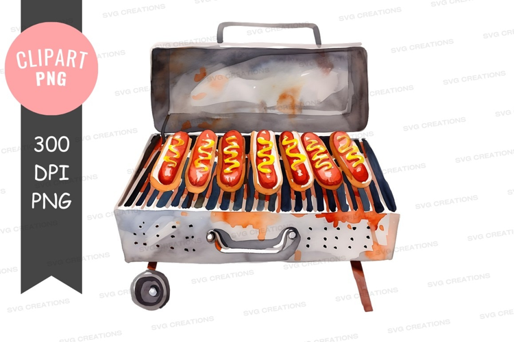Grilled hot dogs