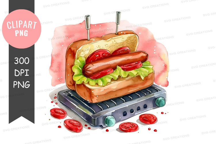 Gourmet hot dog sandwich