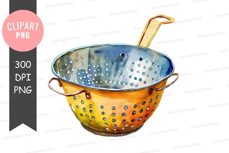 Colorful kitchen colander example image 1