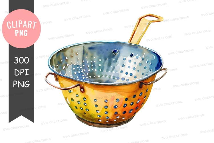 Colorful kitchen colander