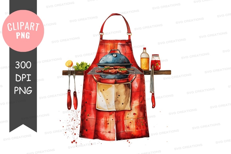 Grilling apron clipart png
