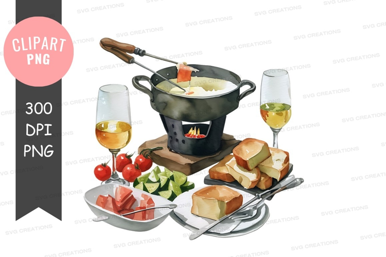 Fondue night setup
