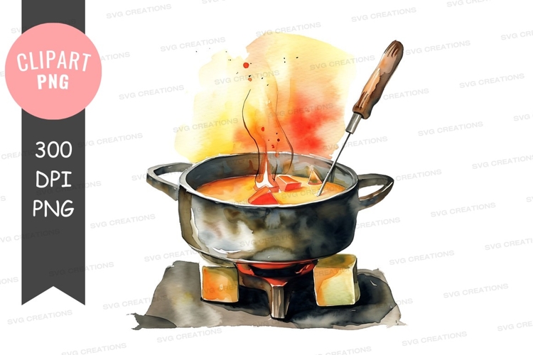 Cheese fondue preparation