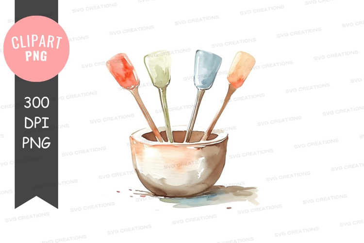 Colorful spoons in a bowl