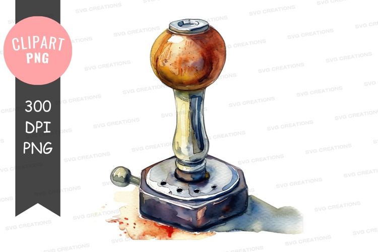 Vintage gear shift clip art