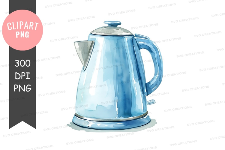 Blue electric kettle