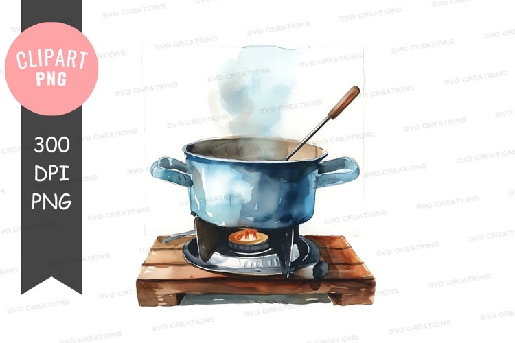 Cooking on a camp stove
