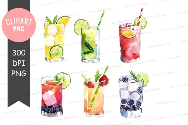 Colorful cocktail collection