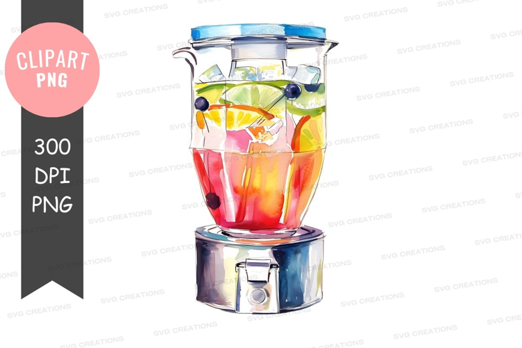 Vibrant blender with fruits