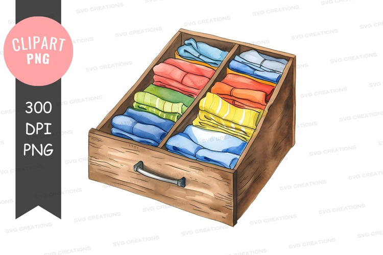 Organized clothing drawer
