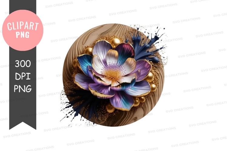 Purple Flower Clipart