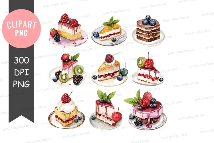 Delicious assortment of cakes
