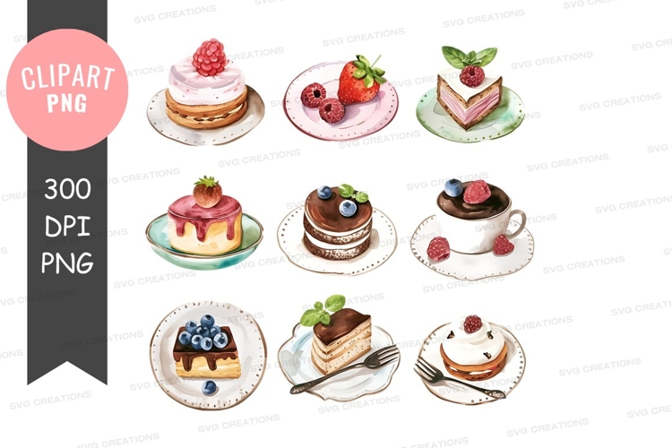 Delicious desserts clipart png