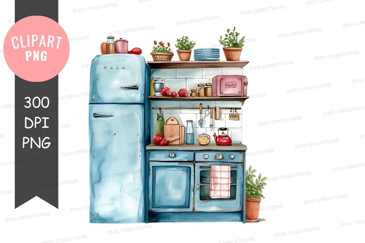 Cozy kitchen scene