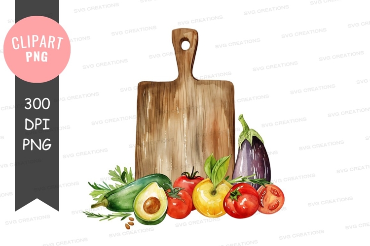 Fresh vegetables on a cutting board