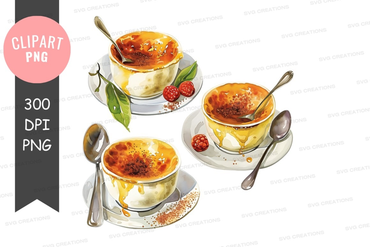 Delicious creme brulee trio