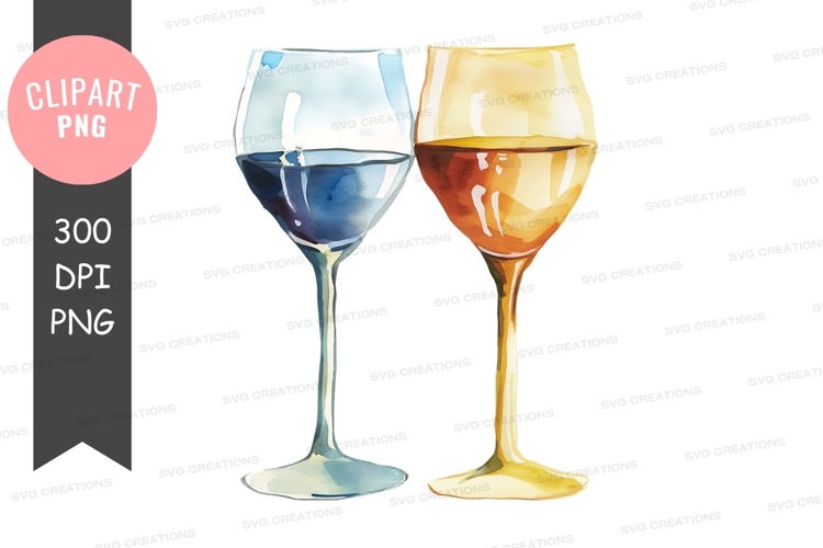 Wine Glasses Clipart Image 7