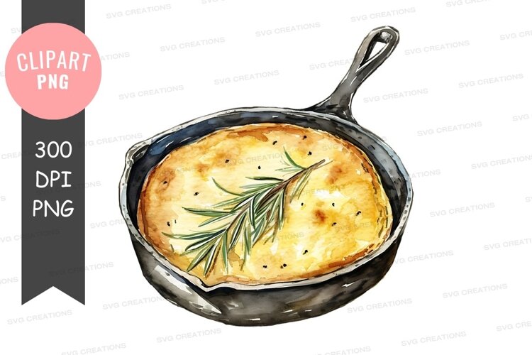 Delicious frittata in a cast iron skillet example image 1