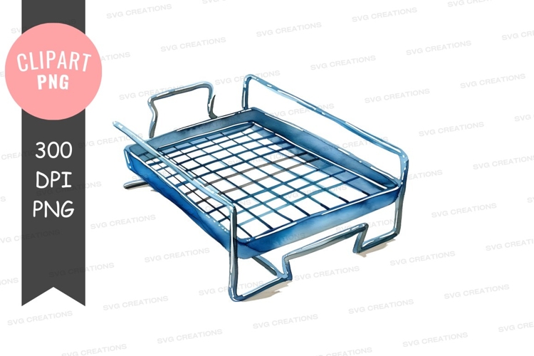 Blue wire rack clipart png example image 1