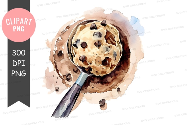 Delicious chocolate chip ice cream