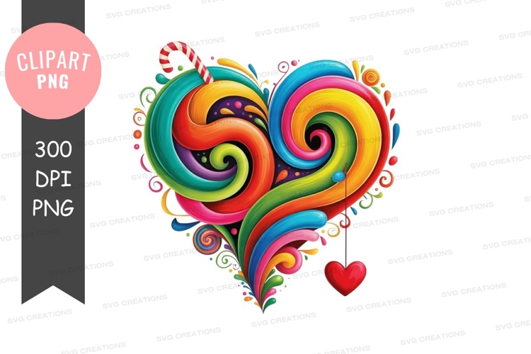 Candy Heart Clipart Image 15