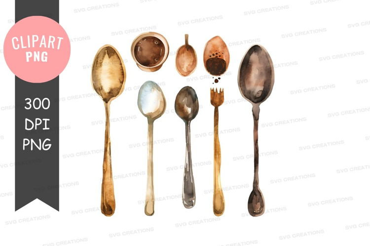 Assorted cutlery and condiments