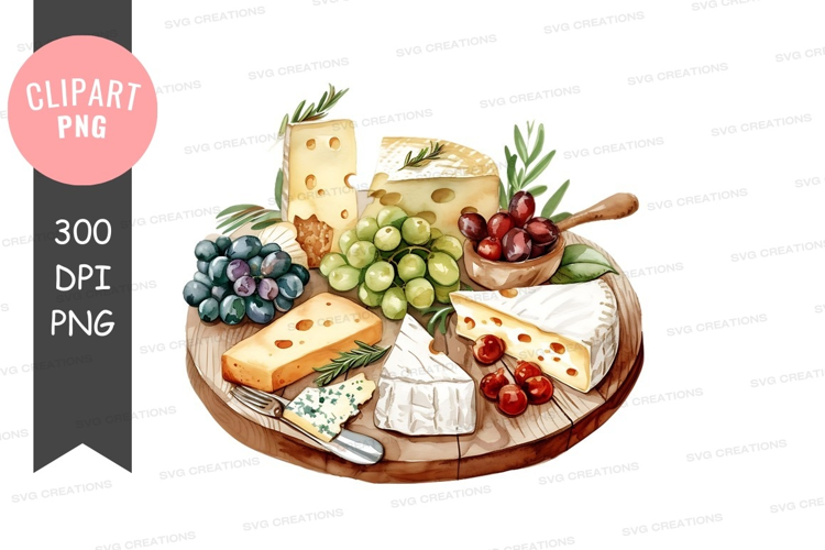 Cheese and grapes platter