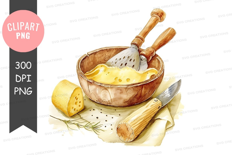 Cheese fondue setup