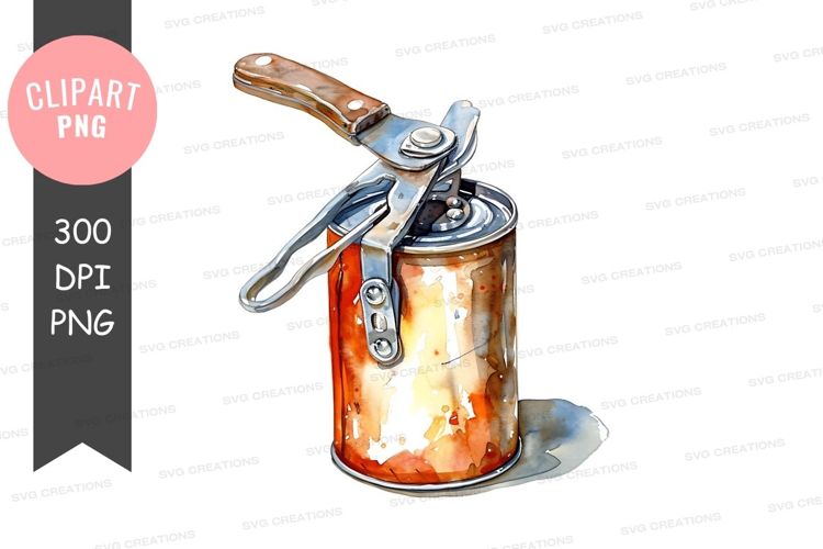 Can opener in action
